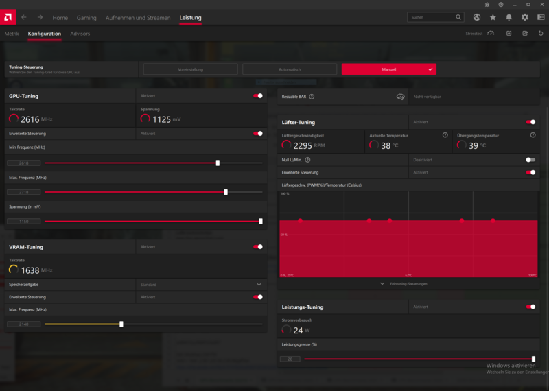PowerColor Radeon RX 6600 XT Übertaktung