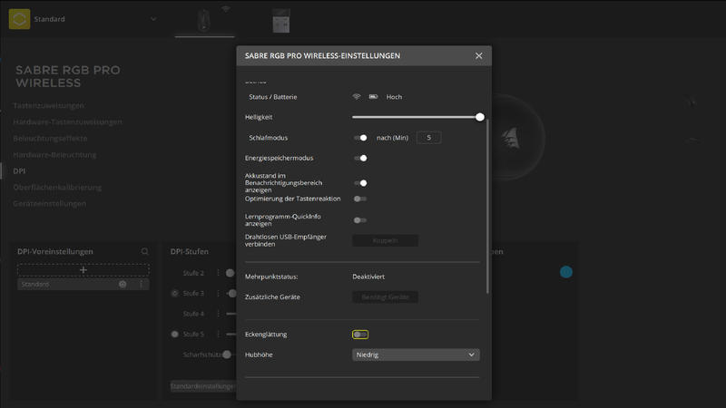 CORSAIR SABRE RGB PRO WIRELESS iCue CORSAIR SABRE RGB PRO WIRELESS iCue