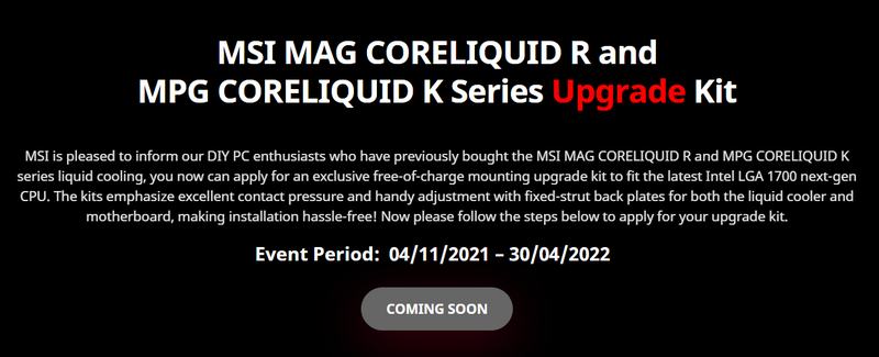 MSI leakt Launch Termin von Intel Alder Lake MSI leakt Launch Termin von Intel Alder Lake