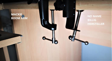 Mackie EM-91CU Arm-Befestigung