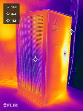 NZXT H1 Wärmebildaufnahmen - AIO