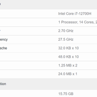 i7-12700H, i7-12800H, i9-12900HK