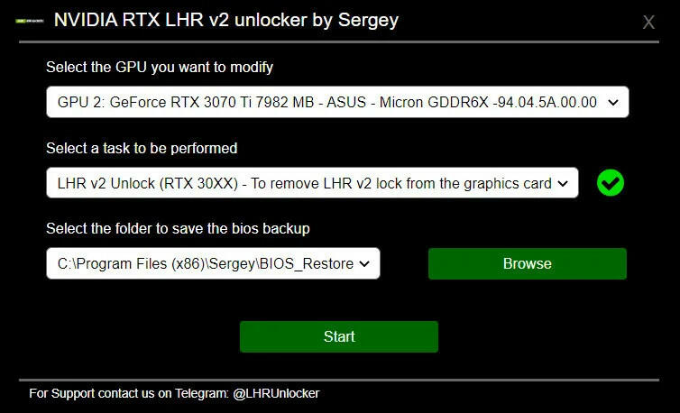 RTX LHR umgehen RTX LHR umgehen