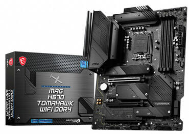 MSI MAG H670 Tomahawk WiFi Mainbaord als DDR4-Version vorgestellt