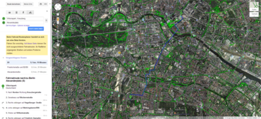 Google Maps plant nun auch Fahrradtouren