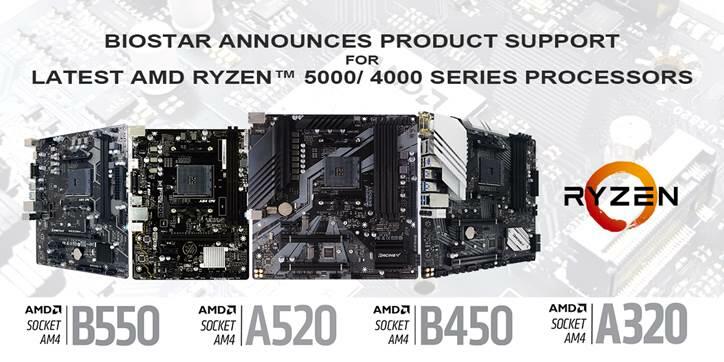 BIOSTAR legt BIOS Updates für neue Ryzen 5000 und Ryzen 4000 nach