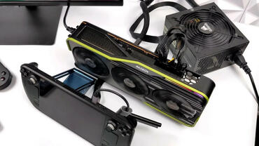 Steam Deck mit externer Grafikkarte