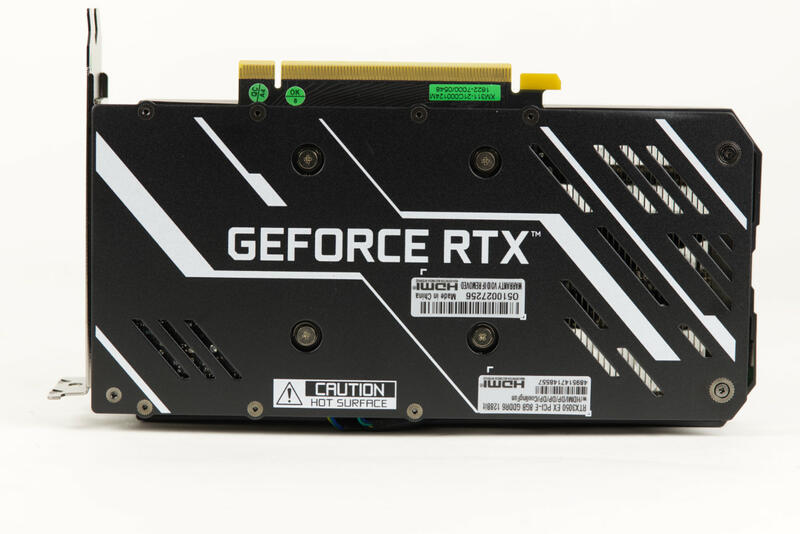 KFA2 GeForce RTX 3050 EX Rückseite mit Backplate KFA2 GeForce RTX 3050 EX Rückseite mit Backplate