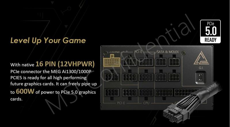 MSI MEG Ai1300P und Ai1000P 16pin-PCIe-12VHPWR