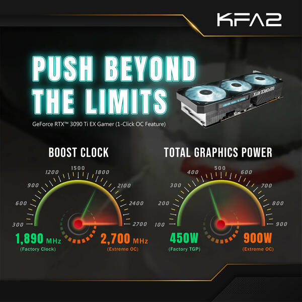 KFA2 GeForce RTX 3090 Ti EX Gamer (1-Click OC)