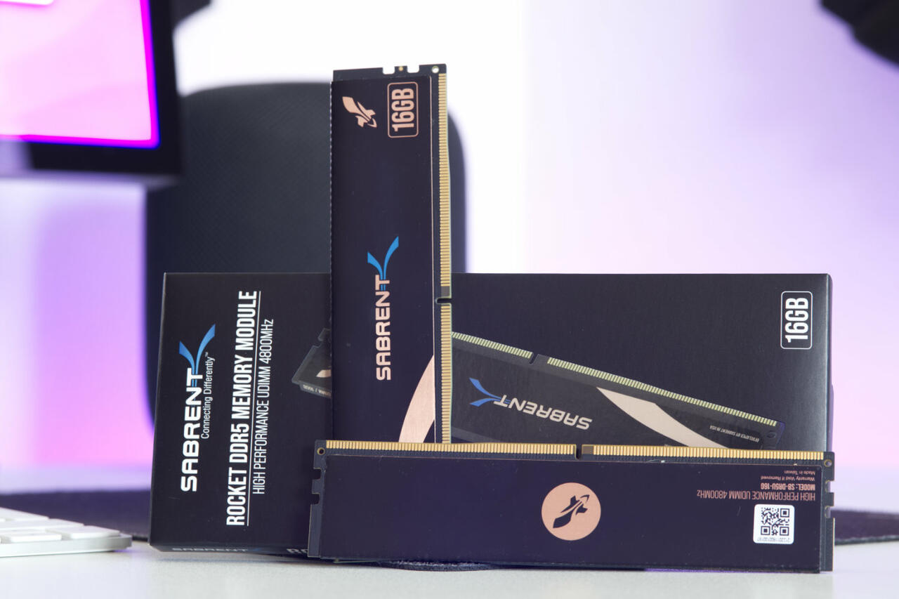 Sabrent ROCKET DDR5-4800 en pruebas con capacidades de overclocking masivas