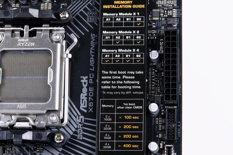 ASRock X670E PG Lightning DDR5-Speicher ASRock X670E PG Lightning DDR5-Speicher