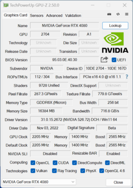 KFA2 GeForce RTX 4080 SG