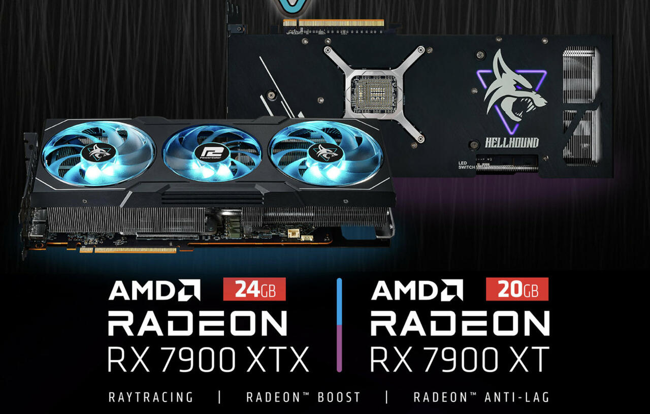 PowerColor Radeon RX 7900 XTX and 7900 XT Hellhound