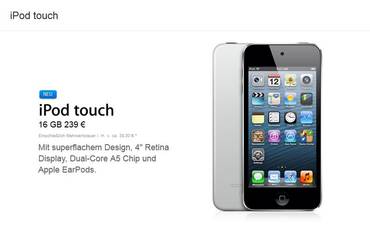 Apple bringt neuen iPod touch
