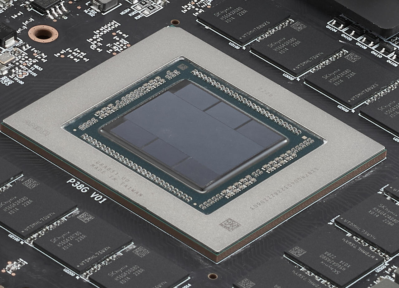 AMD Radeon RX 7900 XTX Navi 31 Die  Bild © PowerColor