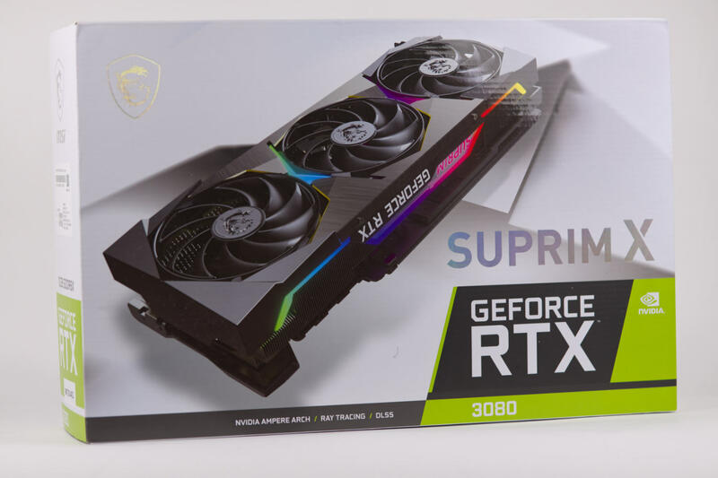 MSI GeForce RTX-3080 Suprim X 12G Verpackung MSI GeForce RTX-3080 Suprim X 12G Verpackung