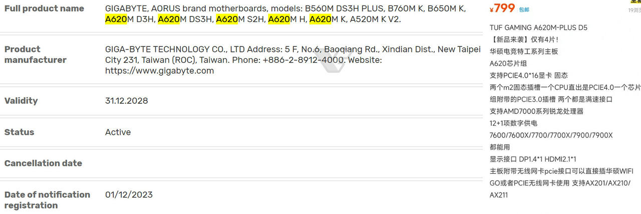 AMD A620-Chipsatz