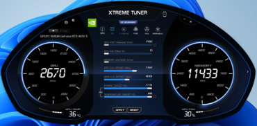 KFA2 GeForce RTX 4070 Ti SG Übertaktung