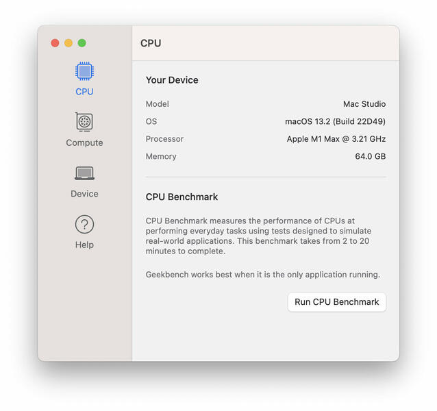 Geekbench 6 Download - Mac