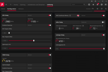 PowerColor Radeon RX 7900 XTX Liquid Devil - Übertaktung