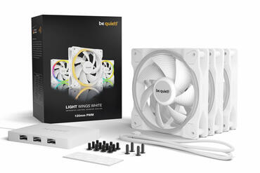 be quiet! Light Wings White Lüfter mit LED-Ring vorgestellt