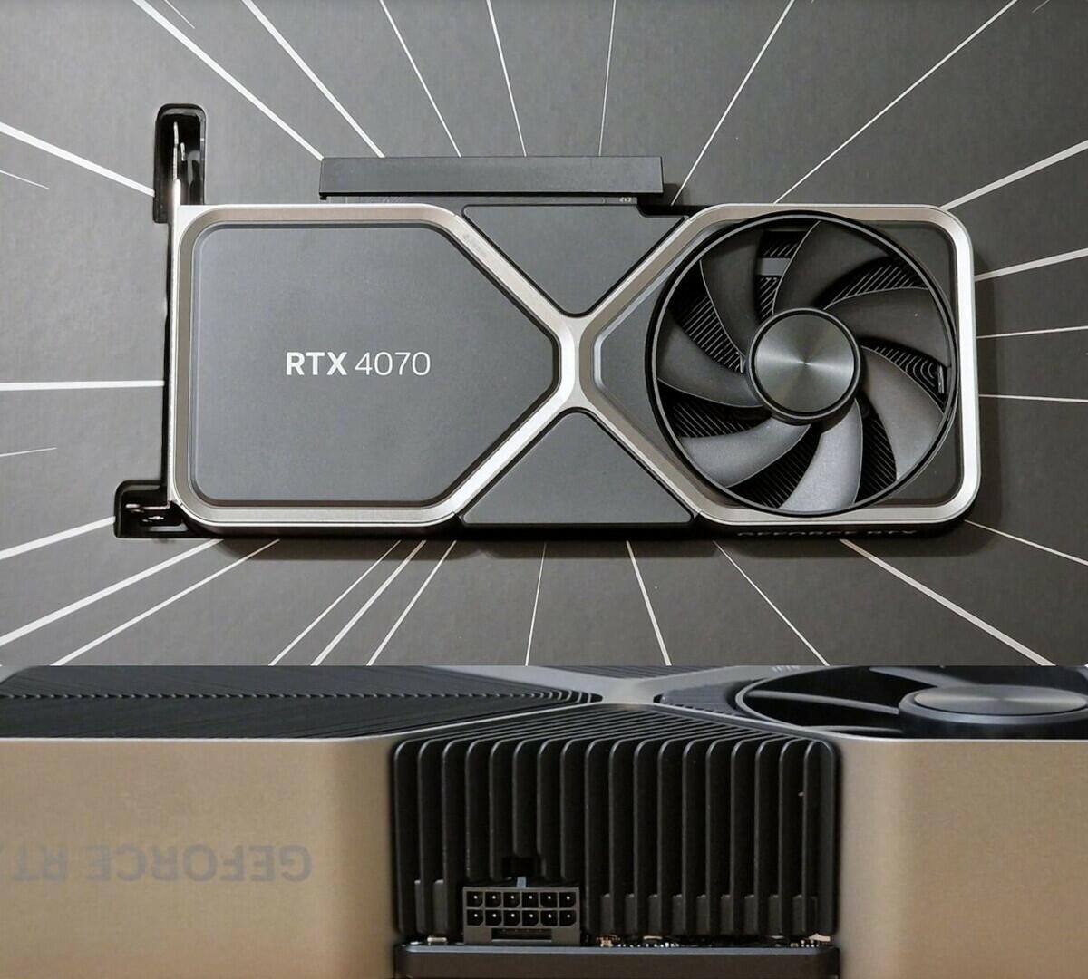 NVIDIA GeForce RTX 4070 Founders Edition  Bild © NVIDIA