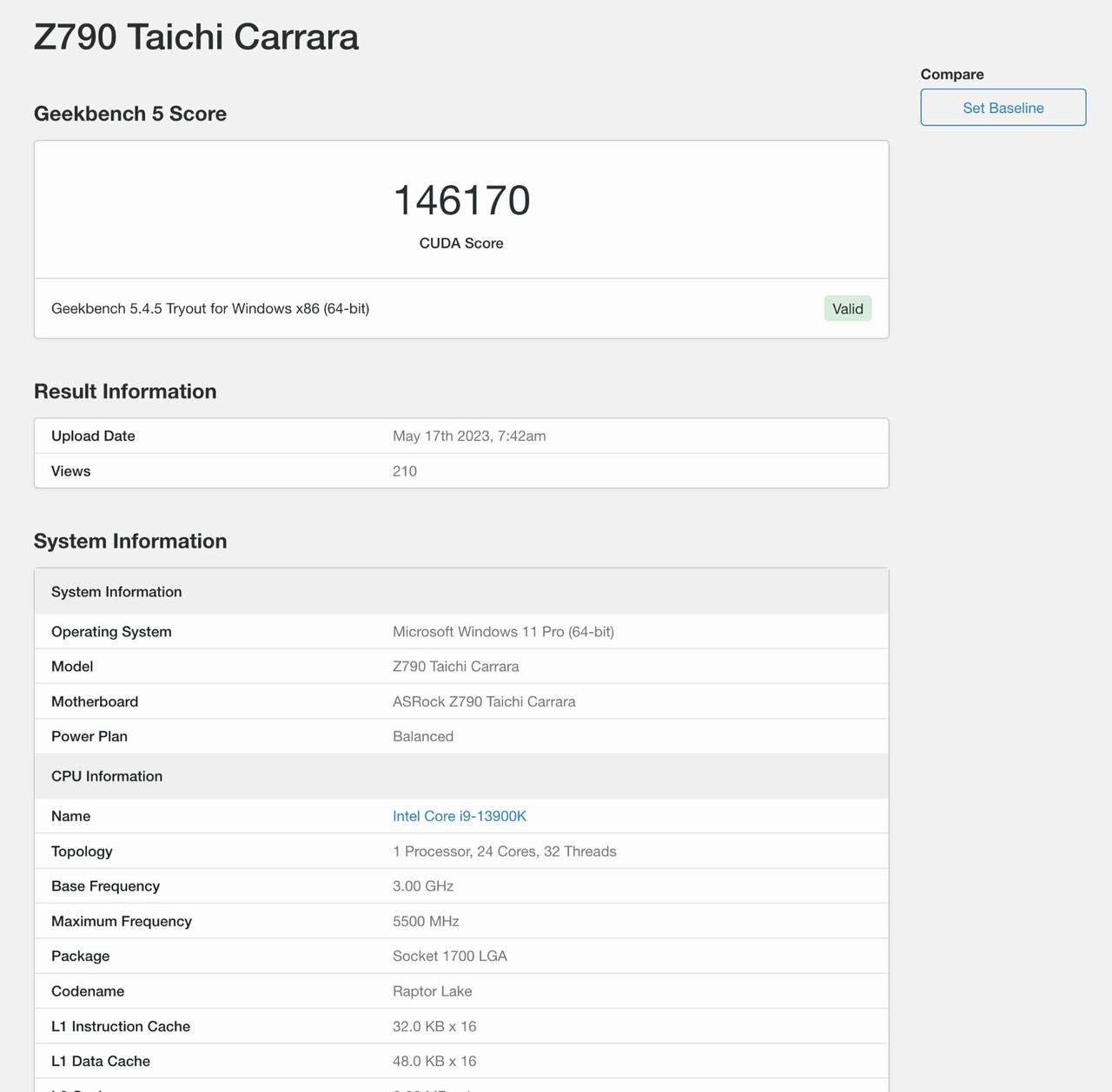 GeForce RTX 4060 Ti  Benchmark-Ergebnnise  Bild © Geekbench