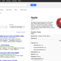 Google Suche: Hilft jetzt auch bei der Ernährung 