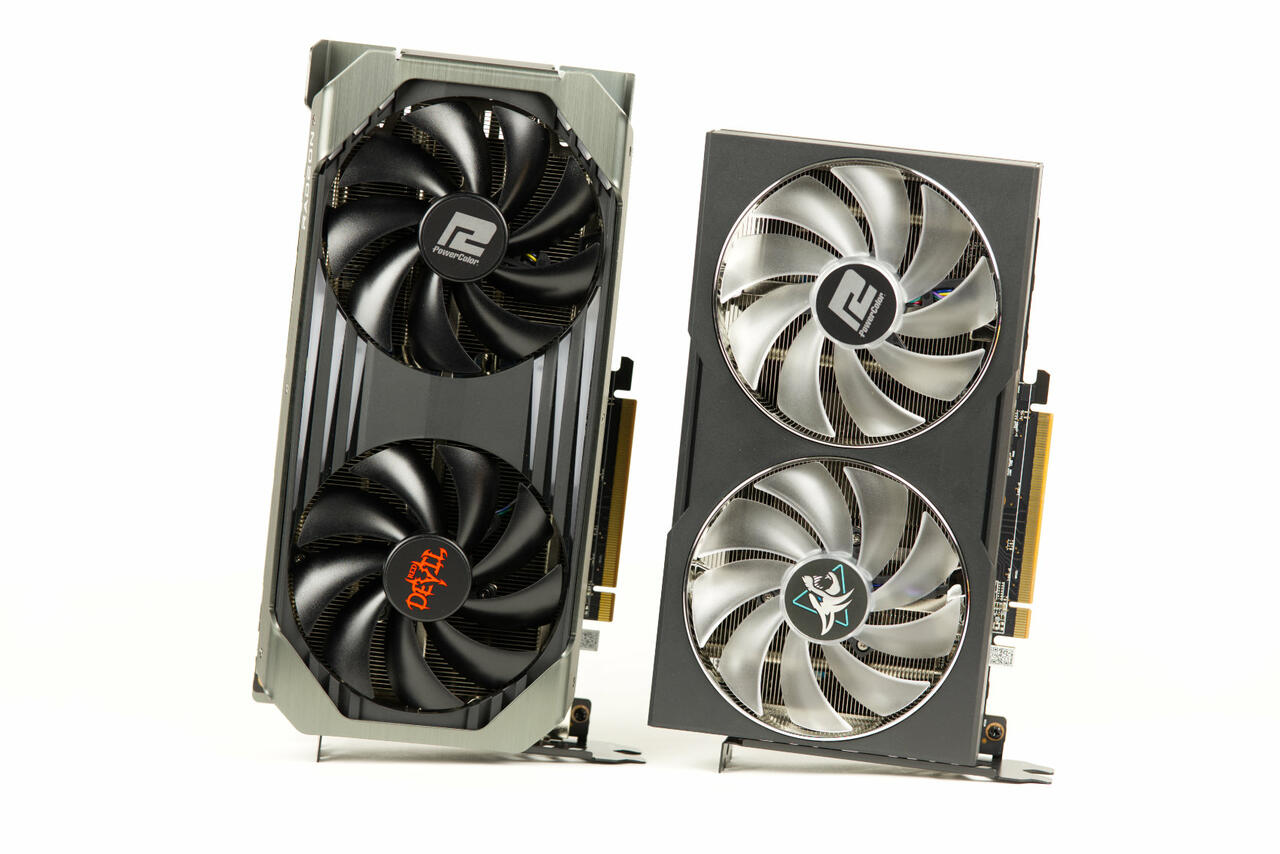 PowerColor Radeon RX 7600 Hellhound vs Radeon RX 6650XT