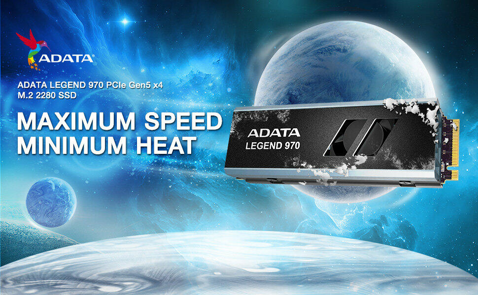 ADATA zeigt LEGEND 970 PCIe 5.0 NVMe SSD