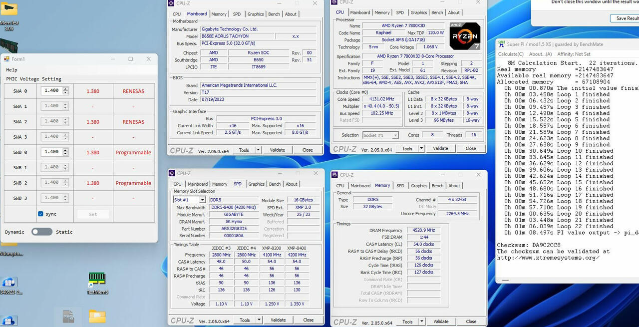 Neuer Rekord von DDR5 9.058 MT/s auf AM5 dank AGESA 1007B   Bild © HiCookie