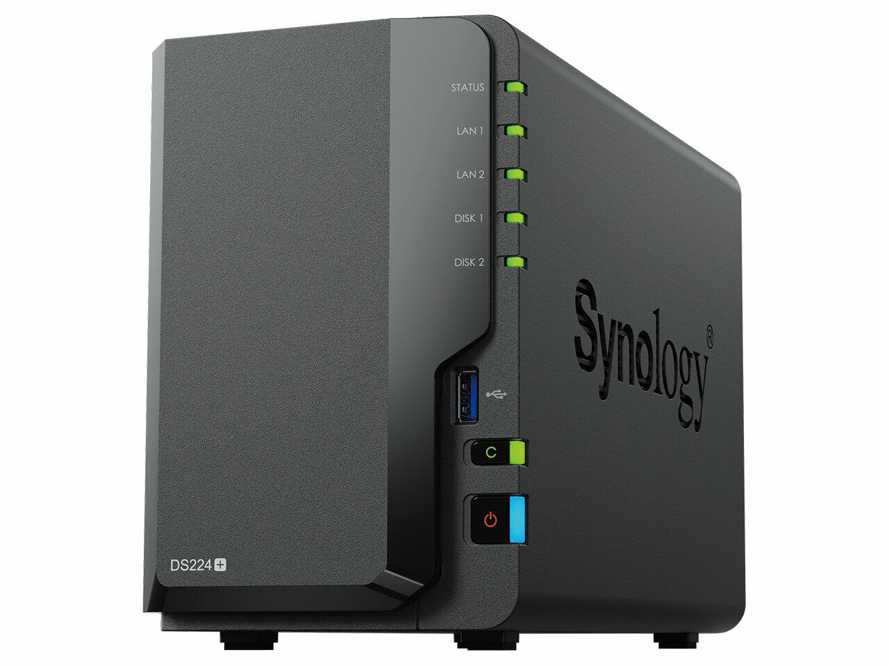 Synology DiskStation DS224+ und DS124   Bild © Synology