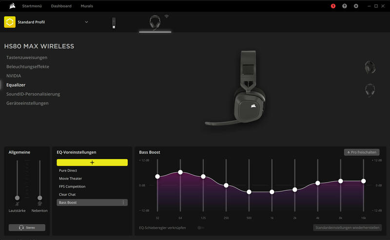 Corsair HS80 MAX Software