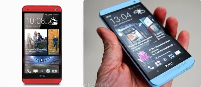 HTC One Blau Rot  Bild © 