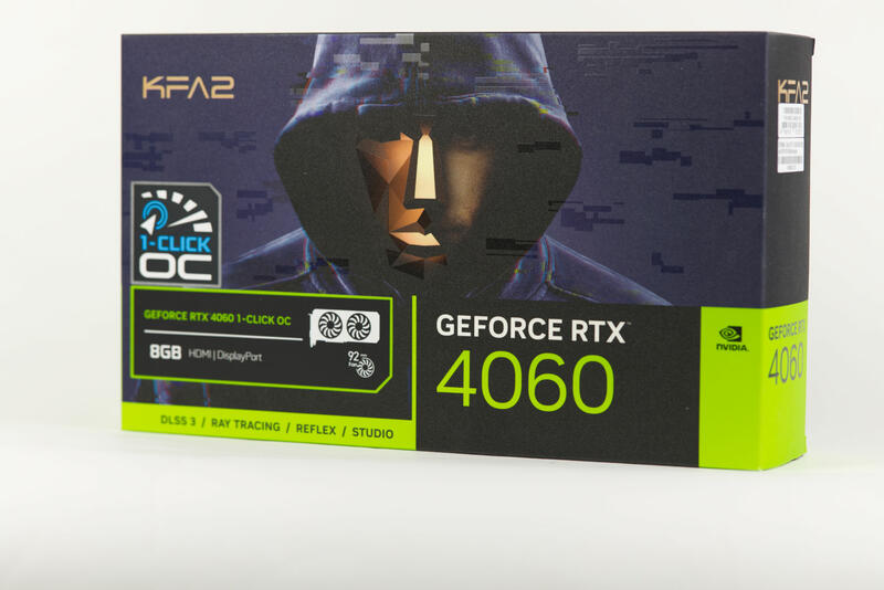 KFA2 GeForce RTX 4060 1-ClickOC-Verpackung KFA2 GeForce RTX 4060 1-ClickOC-Verpackung
