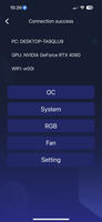 KFA2 GeForce RTX 4060 App - Menü