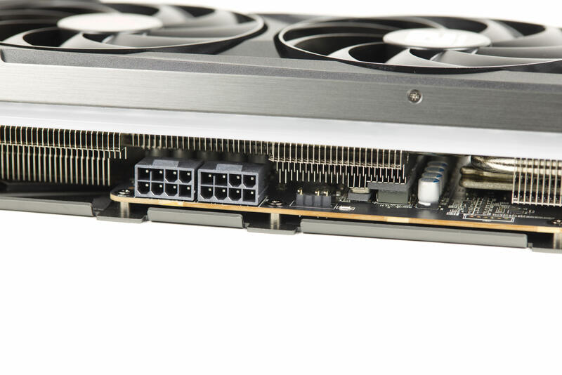 PowerColor Radeon RX 7800 XT RedDevil zwei PCIe-Stromanschlüsse PowerColor Radeon RX 7800 XT RedDevil zwei PCIe-Stromanschlüsse