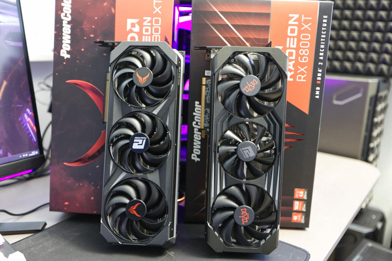 PowerColor Radeon RX 7800 XT RedDevil Radeon RX 6800 XT Vergleich  Bild © PCMasters.de