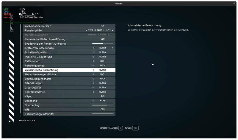 Linux Server-/Workstation-System Starfield-Settings Linux Server-/Workstation-System Starfield-Settings