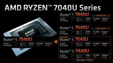 AMD stellt Zen 4C Ryzen 7040-Prozessoren für Laptops vor