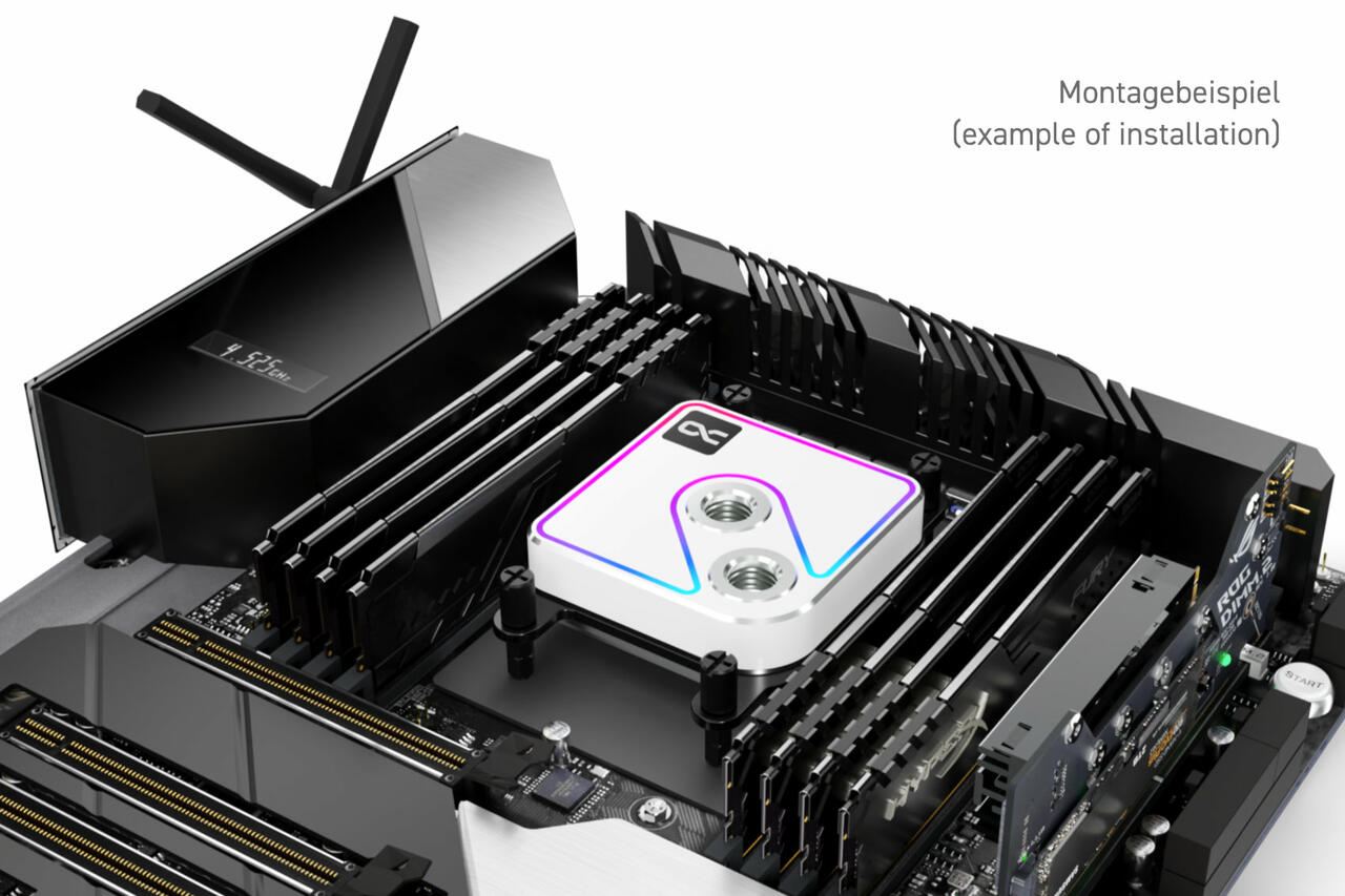 Core 1 Aurora White   Bild © Alphacool
