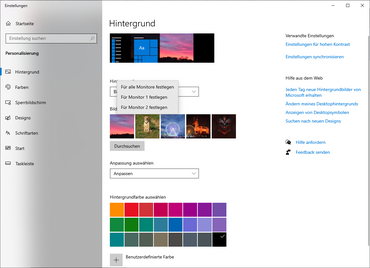 Windows Multiwallpaper Einstellen