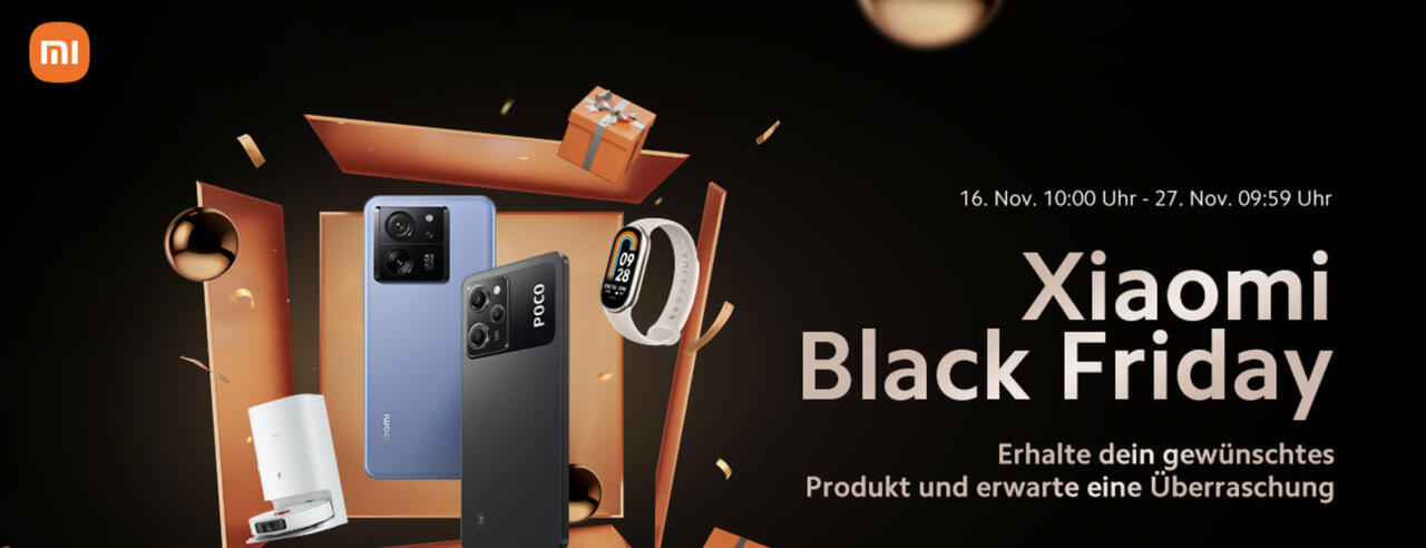 Xiaomi Black Friday Deals für Smartphones und Smart-Home-Geräte