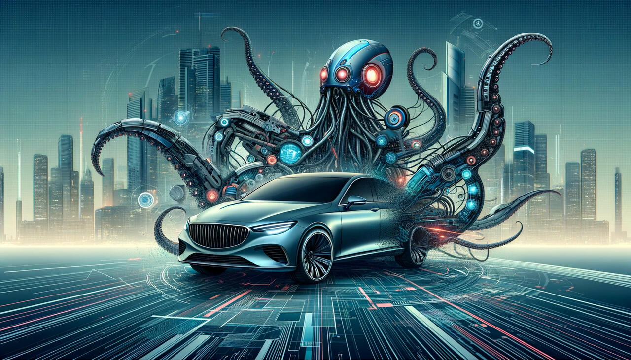 Smart Cars: Datenkraken auf vier Rädern?  Bild © DALL-E