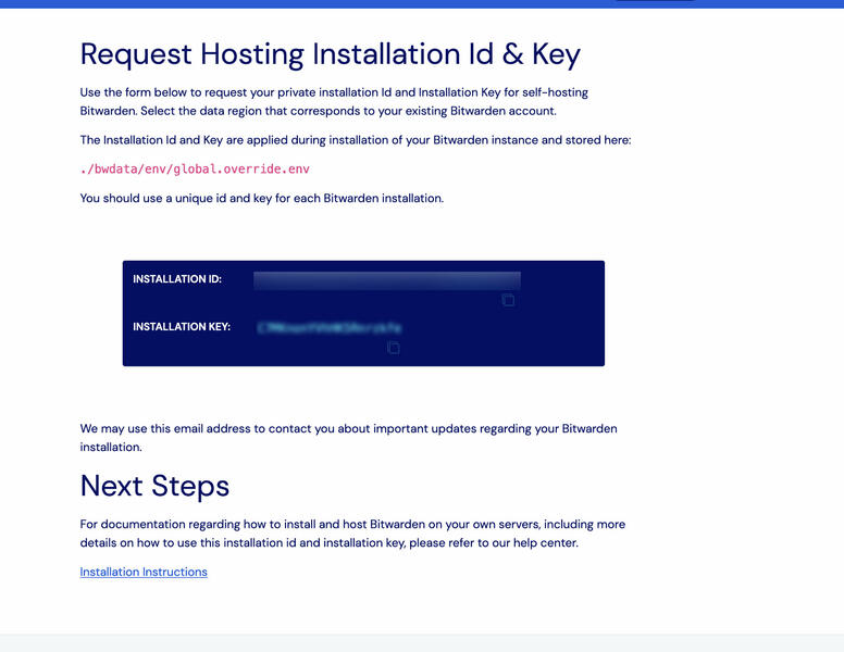 Bitwarden API Keys Bitwarden API Keys