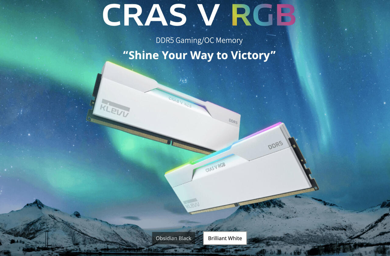 KLEVV CRAS V RGB DDR5-Speicherkits   Bild © KLEVV