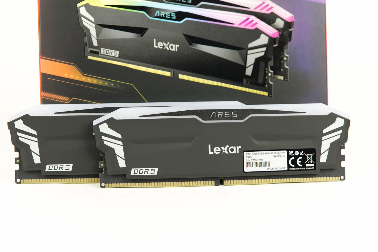 Lexar ARES RGB 32 GB DDR5-6400 RAM-Kit  Bild © PCMasters.de