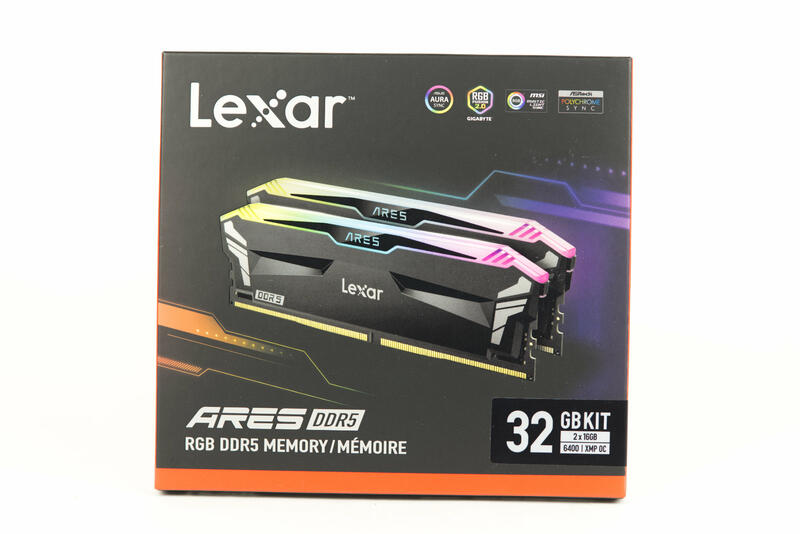 Lexar ARES RGB 32 GB DDR5-6400-Kit Verpackung Lexar ARES RGB 32 GB DDR5-6400-Kit Verpackung