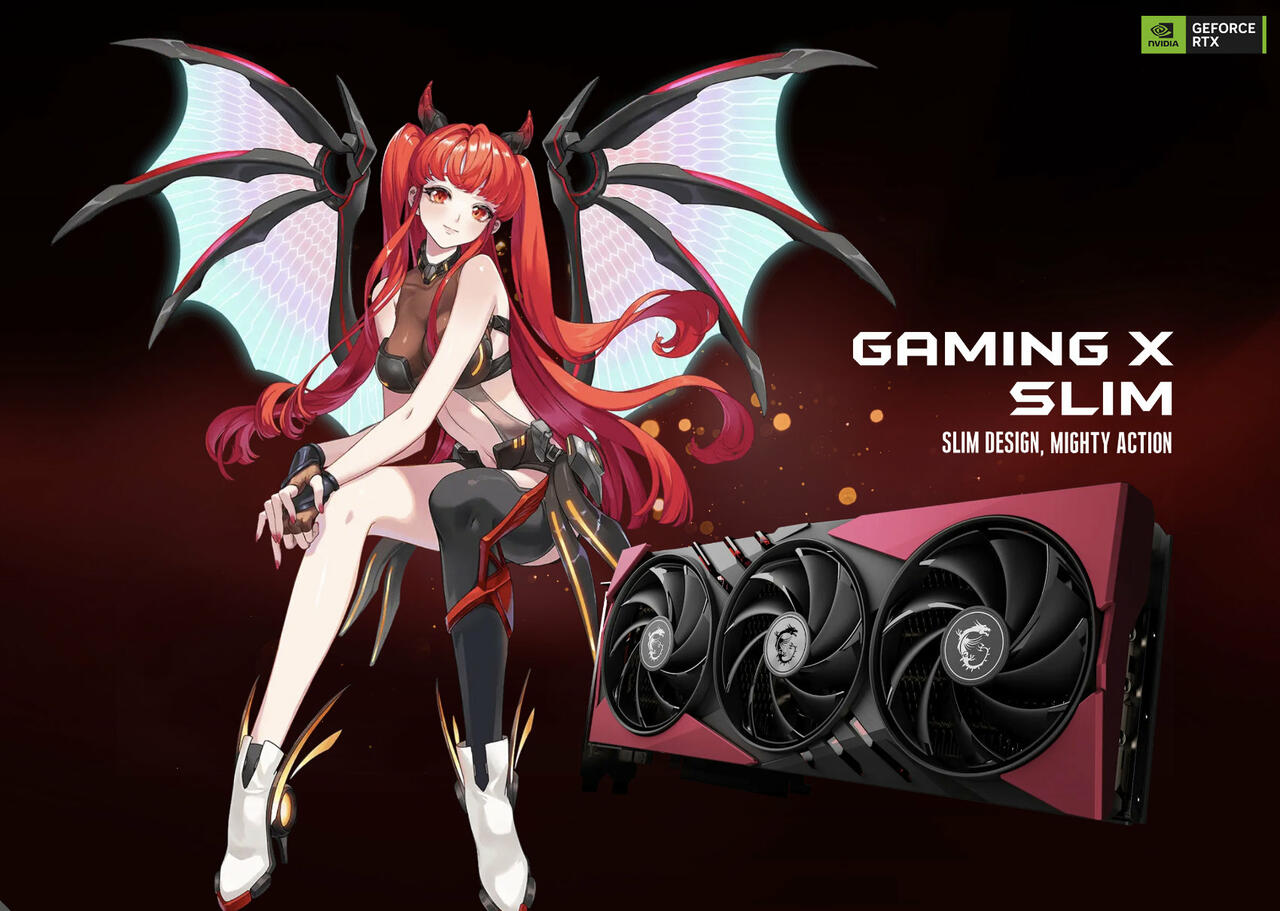 MSI GerForce RTX 4070 SUPER GAMING X SLIM  Bild © MSI